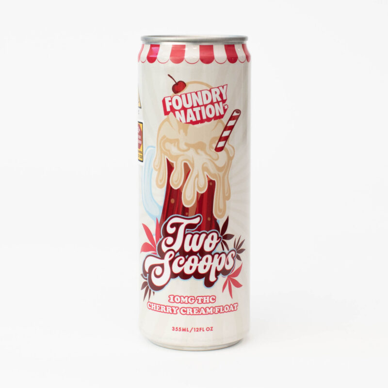 Foundry Nation-Cherry Cream Two Scoops THC Float - 10mg 4 pack