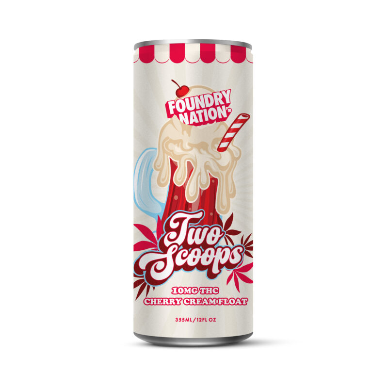 Foundry Nation Two Scoops - Cherry Cream THC Float 4 pack