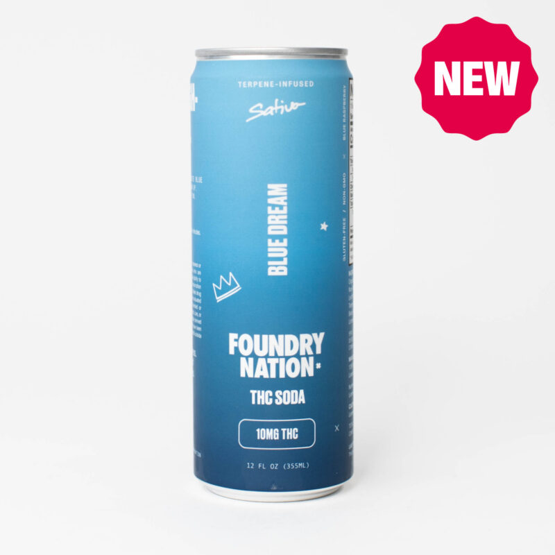 Foundry Nation 10mg THC Soda - BLUE DREAM (Sativa) (4pk)