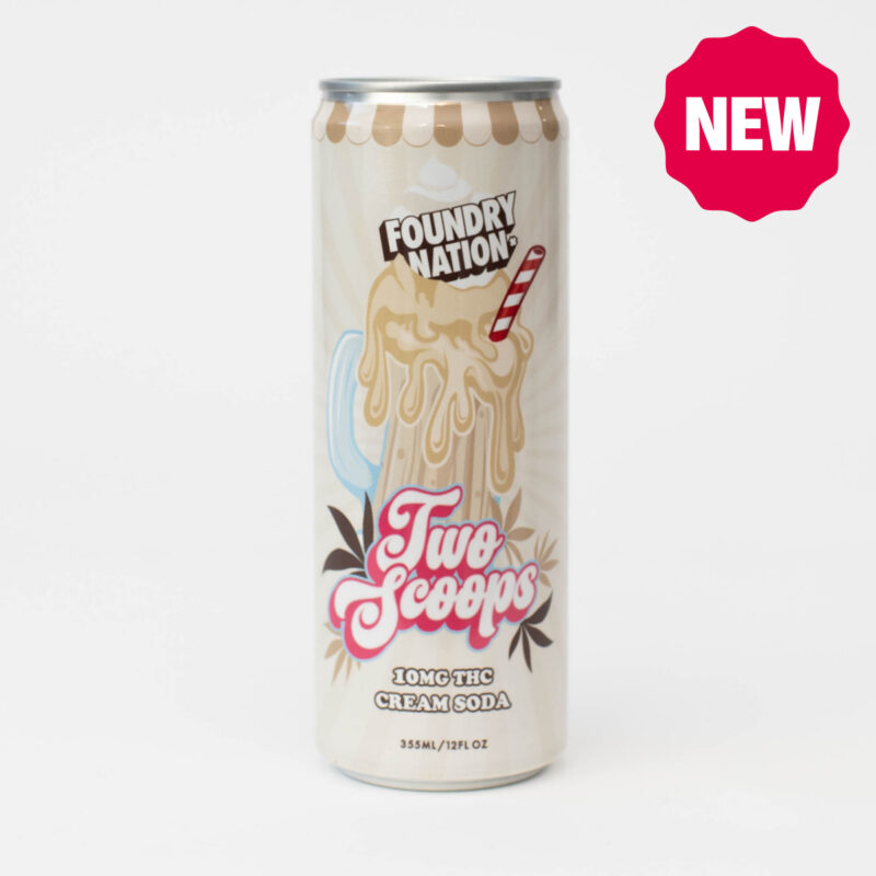 Foundry Nation Cream Soda Two Scoops THC Float - 10mg Iconic cream soda, done right—clean profile, nostalgic flavor, turned up a notch.