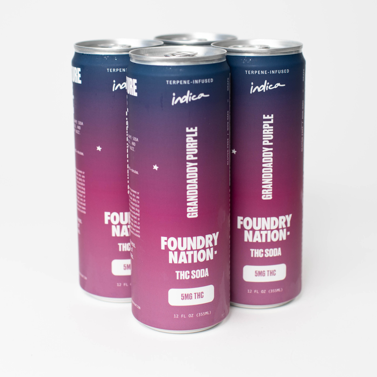 Granddaddy Purple | 5mg THC Soda | Foundry Nation