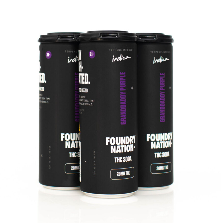 Granddaddy Purple | 20mg THC Soda | Foundry Nation
