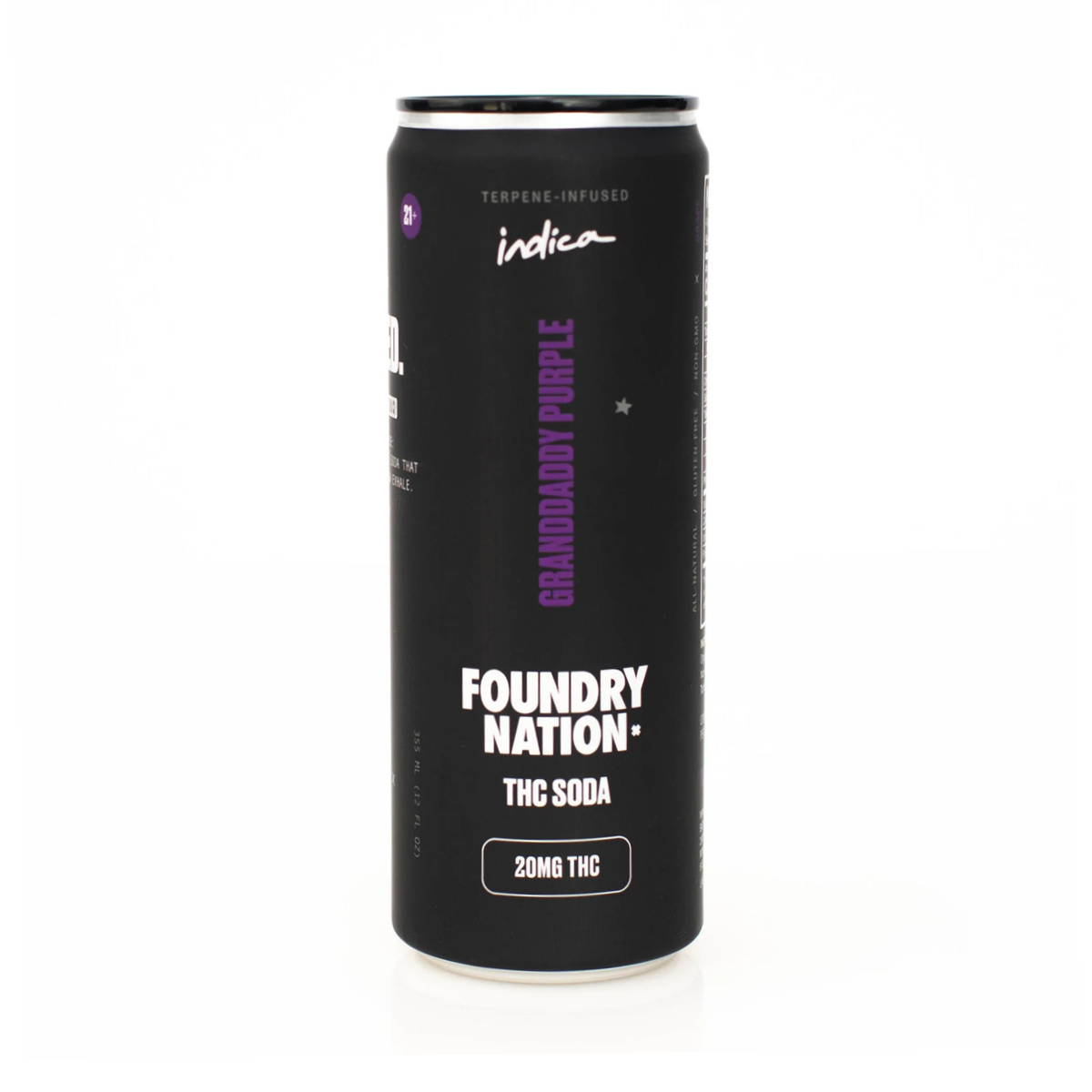Granddaddy Purple | 20mg THC Soda | Foundry Nation