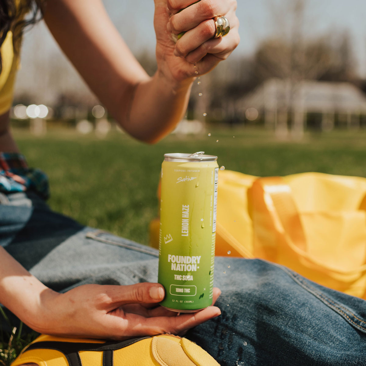 Foundry Nation Lemon Haze THC Soda (Sativa) - 10mg | 4-Pack