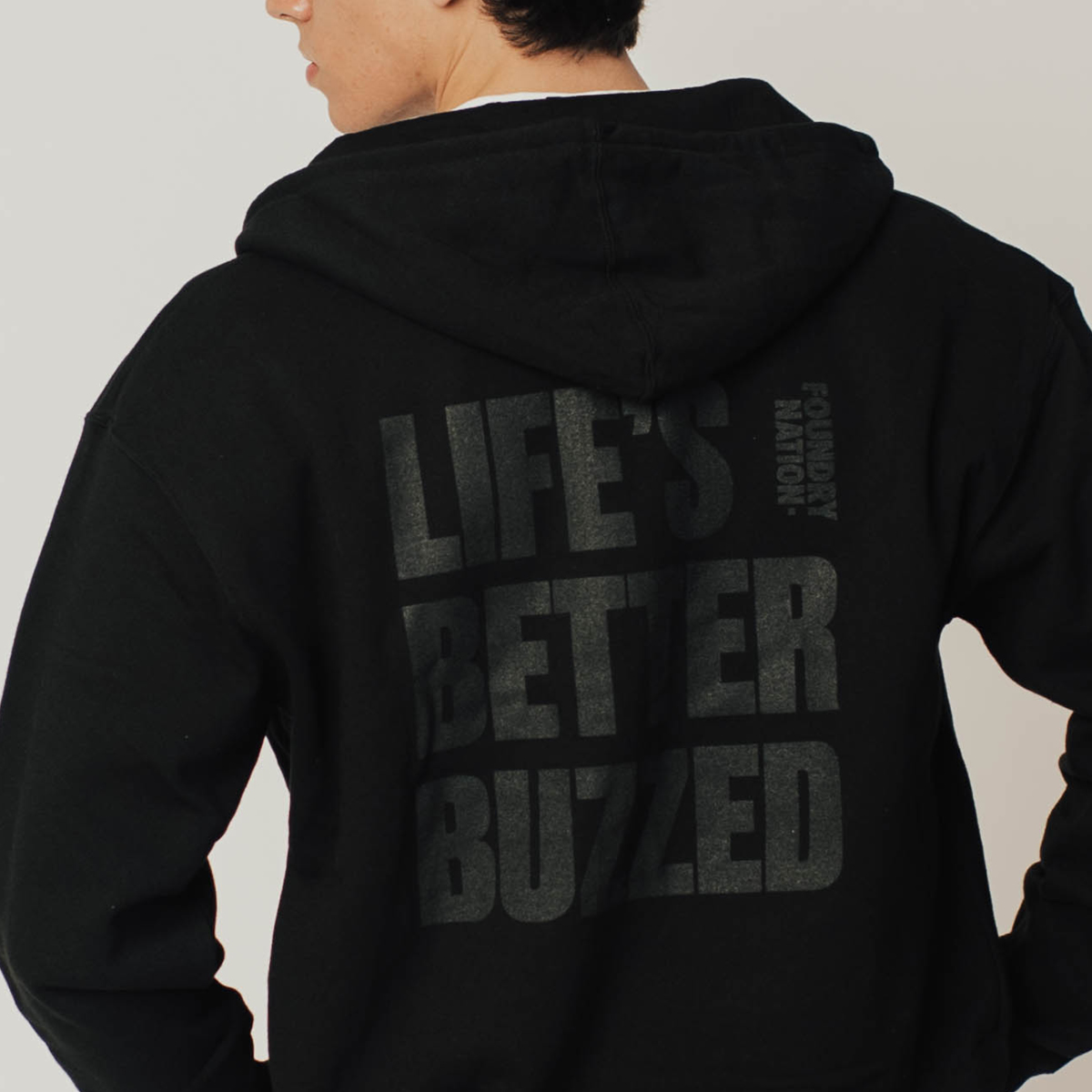 Life's Better Buzzed Zip Up Hoodie - Image 2