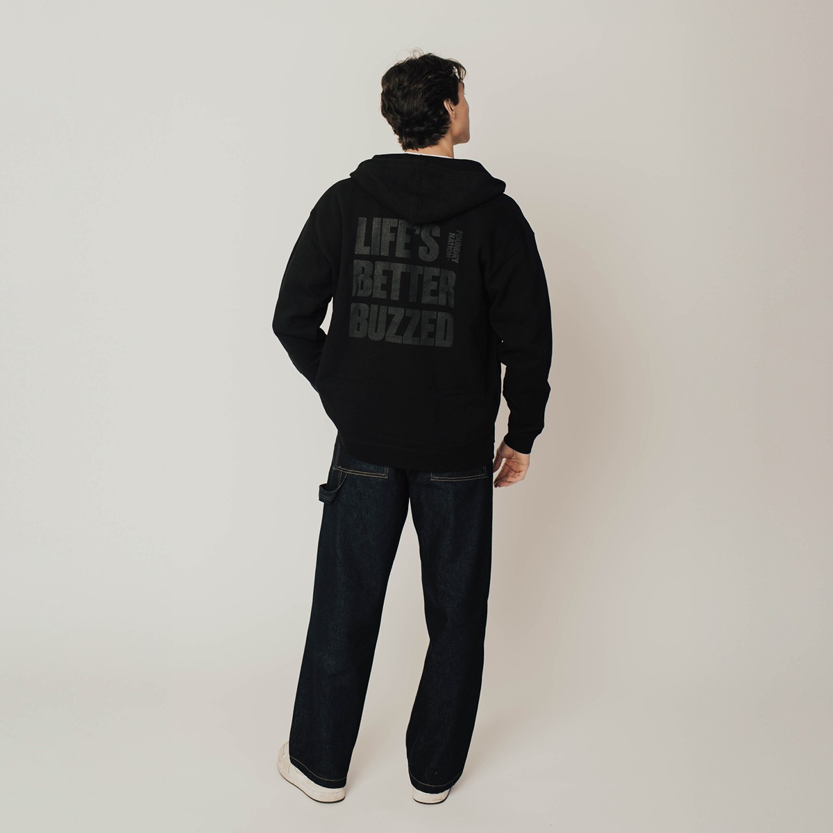 Life's Better Buzzed Zip Up Hoodie - Image 4