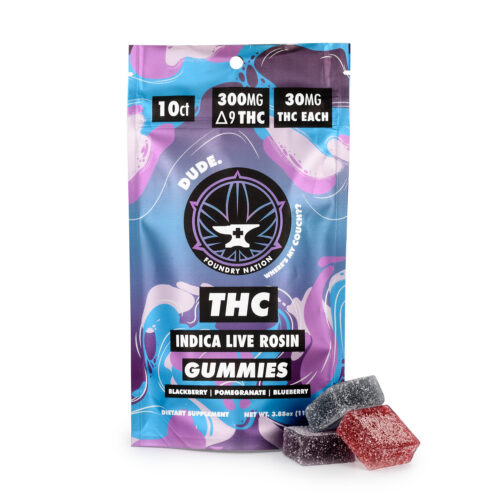 Indica THC Gummies - Live Rosin